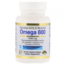  California Gold Nutrition Omega 800 1000  30 