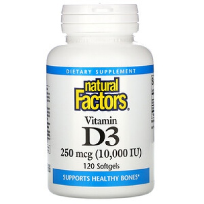  Natural Factors  D3 10000 ME 250  120 