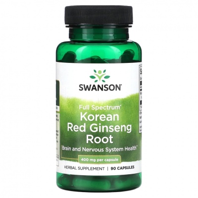   Swanson Full Spectrum Korean Red Ginseng Root 400  90 